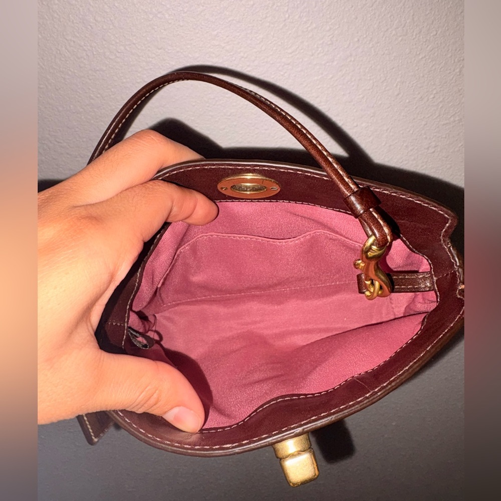 Brown Mini Coach Bag - Picture 3 of 5